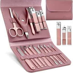 jomverl manicure set professional pedicure kit nail clippers 16 in 1 travel grooming kit nail care t 127.6